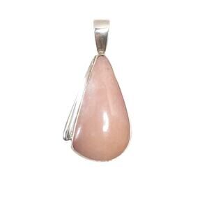 Jay King Pink Quartz Sterling Silver Teardrop Pendant 💗